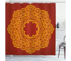 Aztec Style Painting Vivid Shower Curtain