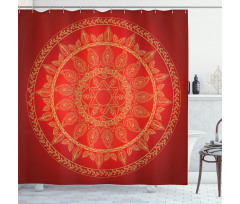 Ottoman Motifs Style Shower Curtain