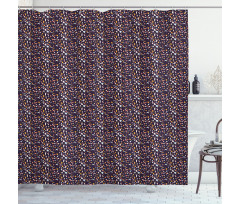 Retro Theme with Style Shower Curtain