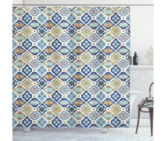 Pattern with Swirls Shower Curtain