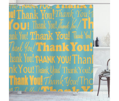 Appreciation Artwork Text Shower Curtain