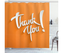 Curvy Joint Gratefulness Shower Curtain