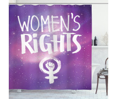 Womens Rights and Fist Shower Curtain