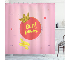 Iconic Design Crown Shower Curtain