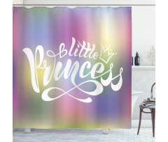 Writing with a Crown Shower Curtain