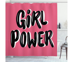 Chunky and Pop Text Shower Curtain