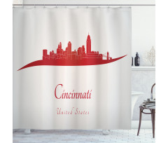 United States Busy City Shower Curtain