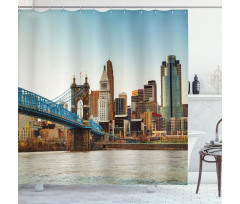 Citylife Panoramic Real Shower Curtain