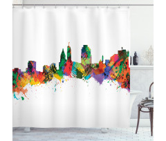 Strokes of a Paintbrush Shower Curtain