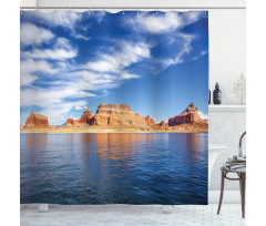 Lake Powell Rock Formations Shower Curtain