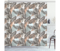 Abstract Pastel Botany Shower Curtain