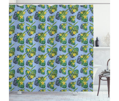 Exotic Botany Repetition Shower Curtain
