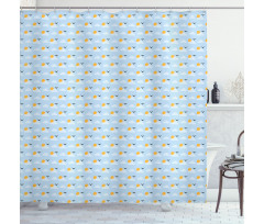 Summer Season Weather Design Shower Curtain