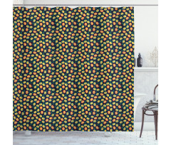 Abstract Style Halved Apples Shower Curtain