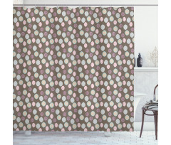 Floral Primitive Leaf Shower Curtain