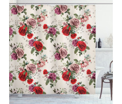 Romantic Roses Shower Curtain