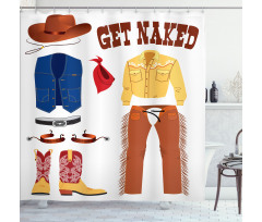 Classic Country Clothes Shower Curtain