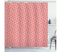 Ladies Dancing Ukulele Shower Curtain