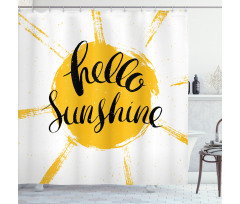 Summer Season Words Shower Curtain