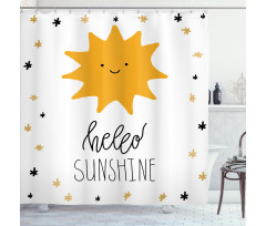 Nursery Typography Shower Curtain