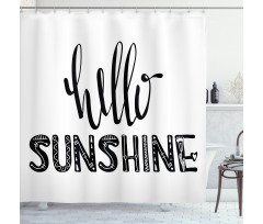 Warm Season Words Shower Curtain