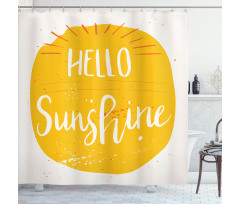 Words Summer Season Shower Curtain