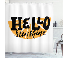 Funny Hand Lettering Shower Curtain