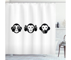 Simple Animal Graphic Shower Curtain