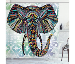 South Asian Animal Shower Curtain