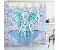 Oval Motifs Shower Curtain