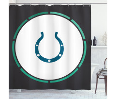 Horseshoe Wild West Luck Shower Curtain