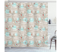 South East Animals Shower Curtain