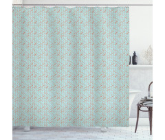 Herringbone Sketchy Shower Curtain