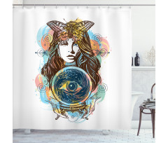 Third Eye Fortune Teller Shower Curtain