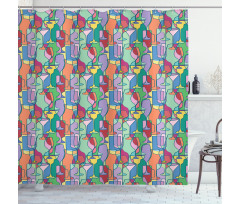 Vintage Party Items Nightclub Shower Curtain