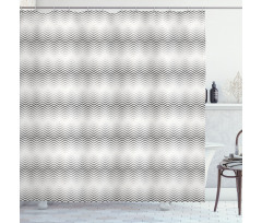 Symmetric Geometric Shower Curtain