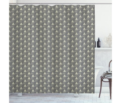 Abstract Triangles Shower Curtain