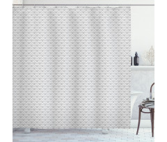 Monochrome Chevron Shower Curtain