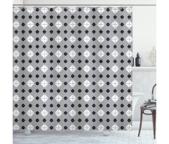 Big Small Diamonds Shower Curtain