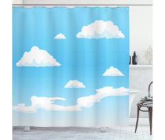 Summer Season Weather Pattern Shower Curtain