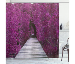Spring Landscape  Floral Shower Curtain