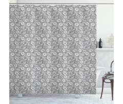 Retro Natural Petals Shower Curtain