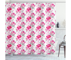 Spring Romantic Composition Shower Curtain