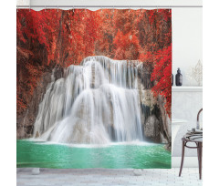 River in the Fall Shower Curtain