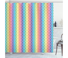 Digital Floral Pattern Shower Curtain