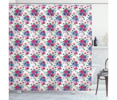 Colorful Bridal Bouquets Shower Curtain