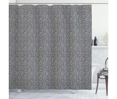 Geometric Triangles Spots Shower Curtain