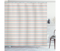 Doodle Art Tribal Streaks Shower Curtain