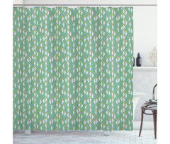 Tropical Cartoon Cockatoos Shower Curtain