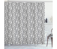 Floral Ornamental Design Shower Curtain